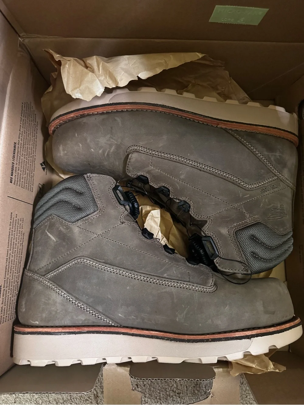 Red Wing Shoes Olive Brown BOA Waterproof Men's Steel Toe Boots